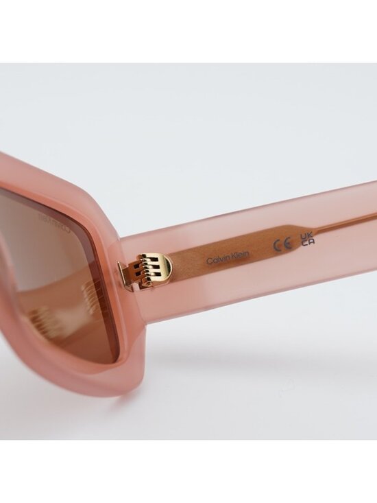 Calvin Klein CK24511S 835 Women Sunglasses Peach Rectangle Frame, Brown Lenses main image 4